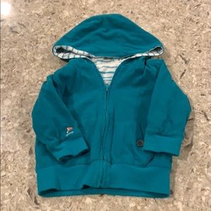 Catimini sweater green/turquoise reversible